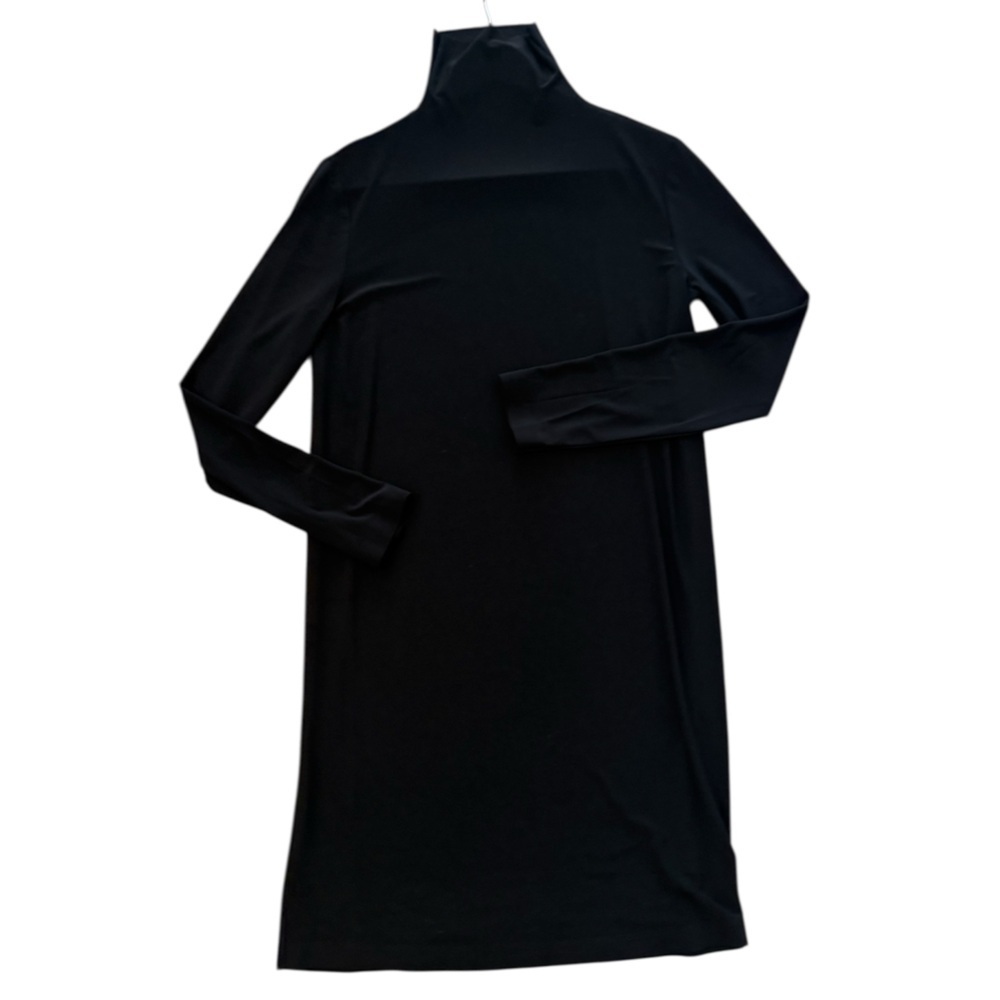 Norma Kamali size 36 (6 or S in brand) Black Long Sleeve Dress mock neck NWOT
